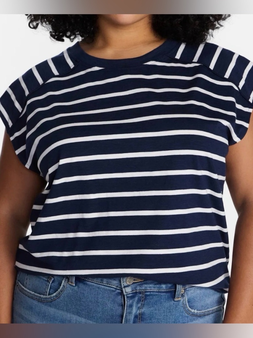 NWT-Time & Tru Women’s Plus XXXL (22) Sleeveless Muscle Tank w/Piped Trim